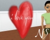 NS Love Heart Red