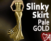 Gold slinky skirt