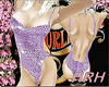 HRH Purple Sequin Burlesque