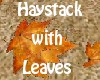 Haystack with fall Leave