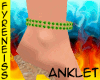 ~F Green Gold Anklet
