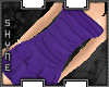 (S) Ruched Purple