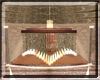 0SH0 DUSTY ROSE CHANDELR