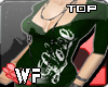 WF,Love Long Tops Green