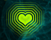 Neon Green Heart<3