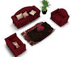 !Crimson Couch set