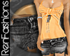 $R Onyx Mini Skirt -Jean