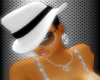 (L)sexy lady hat whitebl