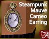 Mauve Cameo Earrings