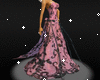 !S!RoseBerryVineLaceGown