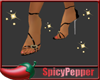 SP Black Heart Sandals