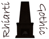 Dark Brick Fireplace