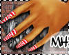 MH| red zebra nails