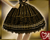 Black gold short skirt