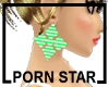 GREEN STAR EARRINGS