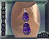 sugilite purple earrings
