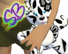 :SB:Blk/wht flowers Bear
