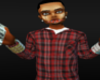 red krew button down