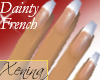 X Dainty French Manicure