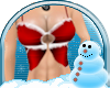 Red Fur Christmas Top