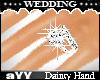 
Fancy Diamond Wedding Ring Set V2( Dainty Hand )
