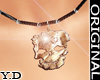 ^Y^ gold skull necklace-