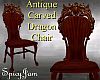 Antq Carved Dragon Chair
