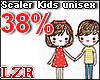 Scaler kids Unisex 38%