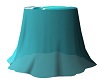 teal round table