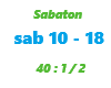 Sabaton / 40 :1