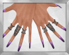 Purple Nails & Rings