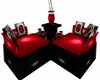 Duke of Red Poker Chairs