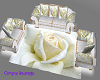 sofa rose blanche