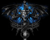 skull n dragon blue lamp