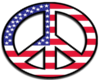 American peace sticker