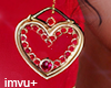 $ Valentine Earrings Red