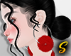 S! Fur Red Earrings