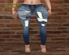 patch distressed jeans