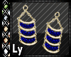 *LY* Gold Blue Jewely St