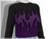 Purple Flames Sweater