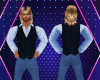 Blue Shirt with Vest