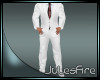 FIRE M White Suit Rd Tie