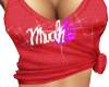 Cute red kiss top [R]