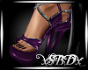 Strapped Up Purple Heels