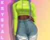 !K! Neon Green Outfit