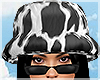 cow bucket hat in black
