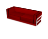red neon couch