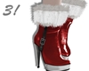 3! Red Fur Shoes