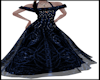 Navy Swirls Diamond Gown