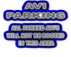 Parking avi sign